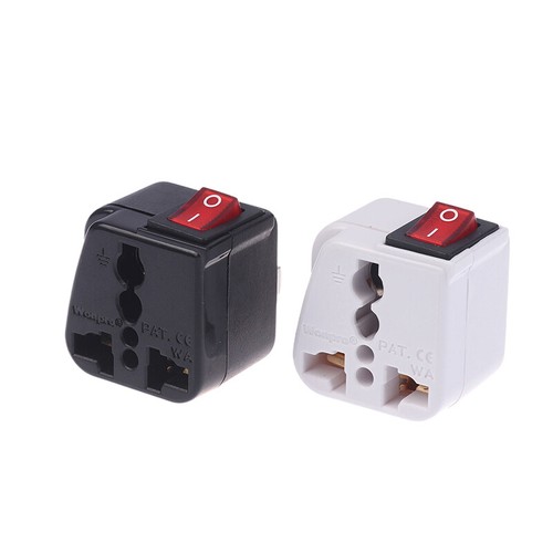 US 2 Pin Plug Adapter AC100~250V 10A With Main On/Off Switch LED Indicator WSA-6 - Afbeelding 12 van 14