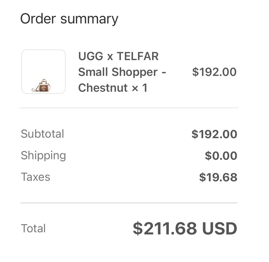 New UGG x TELFAR Shopper Bag Small Chestnut Shearling In Hand 100%  Authentic for Sale in Los Angeles, CA - OfferUp