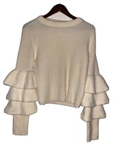 Club Monoco Asai Vintage Merino Wool Tiered Sweater Women XS  Soft Girl Winter