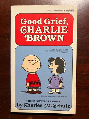 Good Grief, Charlie Brown Peanuts Charles M Schulz 1988 1980s Vintage ...