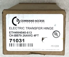 COMMAND ACCESS 71031 Electric Transfer Hinge 4.5X4 613 4-Wire  Oil Rubbed Bronze