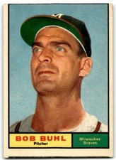 1961 TOPPS BOB BUHL MILWAUKEE BRAVES #145
