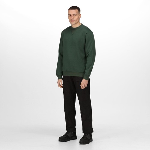 Regatta Pro Verde Hombre Polialgodón Cuello Redondo Trabajo Sudadera #TRF686 - Imagen 3 de 5