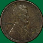 1909-VDB Lincoln Wheat Cent Very Fine VF Coin #37520