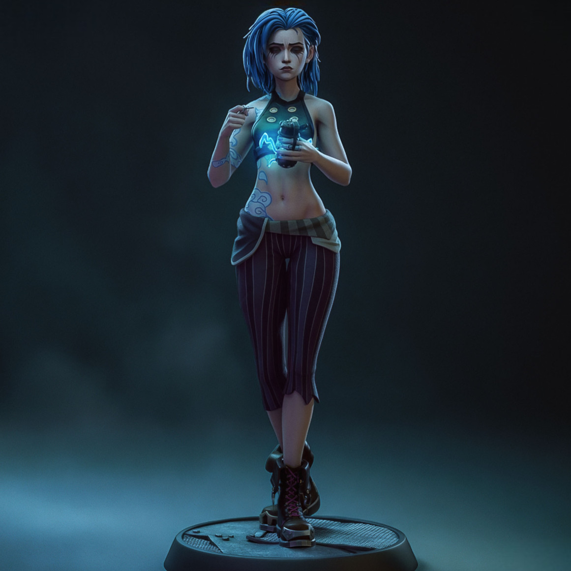 Kit résine Jinx Arcane 23,7cm non peint le cadeau idéal pour geek