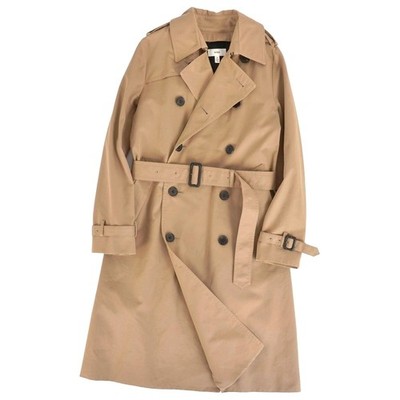 Hike HYKE Coat Trench Double Breasted Cotton Outerwear Womens 2 Used MOLO-0