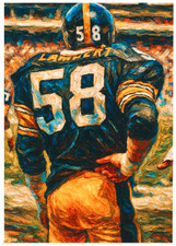 JACK LAMBERT * Pittsburgh Steelers * FOOTBALL * Novelty Art Card * ATC ACEO