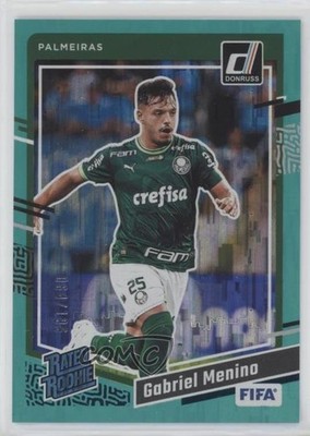 2023-24 Panini Donruss FIFA Rated Rookie Teal 64/199 Gabriel Menino #200 0e22