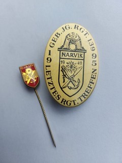 Abzeichen Kameradschaft Gebirgsjäger Regiment 139 Wehrmacht Narvik Eismeerfront