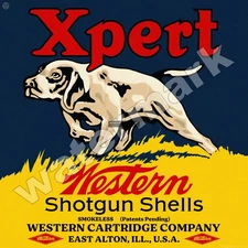 Western Cartridge Company Xpert Western Shotgun Shells 12" x 12" Metal Sign