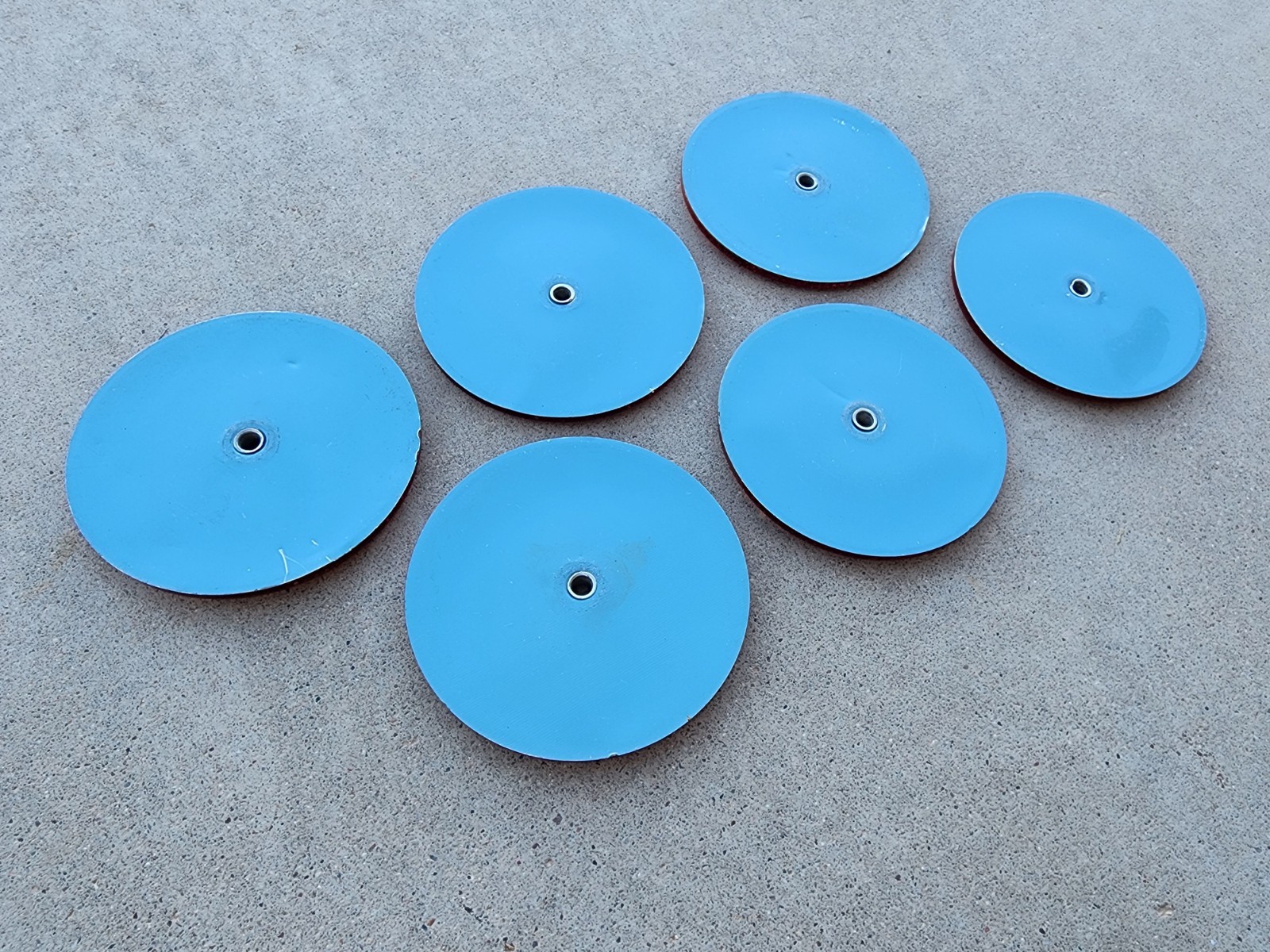 Lot of 6 Original 3-1/4" Stimsonite 975 Amber Reflector Pickup Truck Accessory