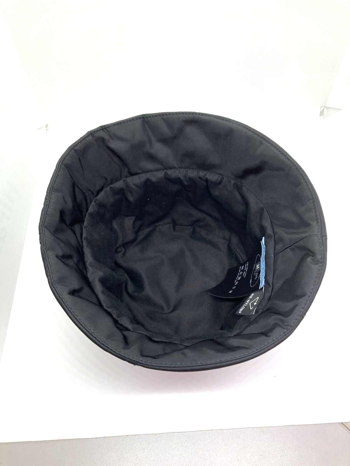 Used Prada Recycled Polyamide Bucket Hat  Unisex Triangle Logo Placket 28942 thumbnail 7