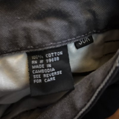 VTG 90s NAG Nesi AG Wide Leg Baggy Cotton Skater Pants Black Men