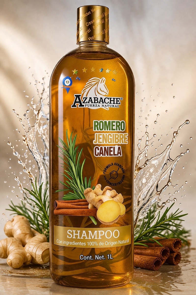 AZABACHE Shampoo, Cinnamon, Ginger, Rosemary 1L | eBay