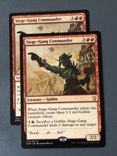 Siege-Gang Commander X2 Dominaria NM Condition See Pics Front Back