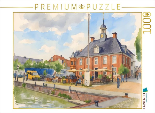 Calvendo Puzzle Hafenpromenade Leer | 1000 Teile Lege-GrößE 64 × 48 Cm Foto-Puzz-image