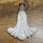 Aladdin Lamp Milk Glass Finial Opalescent Ivory White 3” Vintage