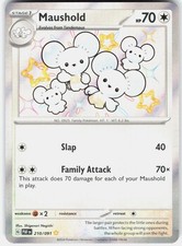 Pokemon Maushold 210/091 Shiny Rare Paldean Fates Pokemon Holo Near Mint on eBay