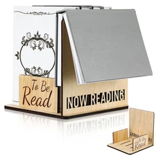Wooden Book Holder, TBR, Bookends, Reading Shelf Stand, Book Lover Gift, Club