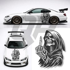 45 Universal Grim Reaper Decal - Racing Jdm Hood Graphics Kit 45 Universal Grim Reaper Decal - Racing Jdm Hood Graphics Kit
