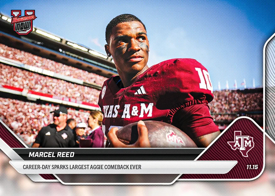 2025 Bowman U Now Marcel Reed Sparks Largest Aggie Comeback Ever #46