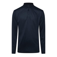 Men's Hugo Boss H-Pado 110 Long Sleeve Polo Shirt in Blue