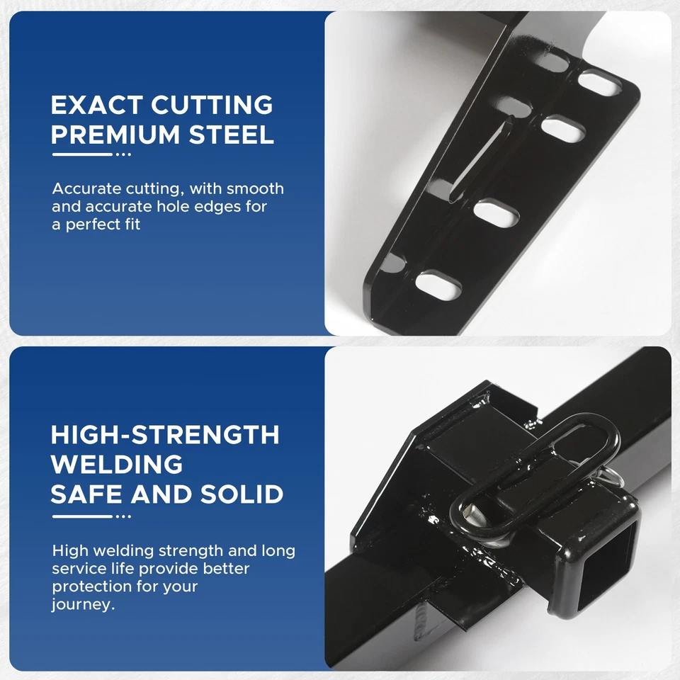 Class 3 Trailer Hitch Receiver Rear Bumper Towing 2" For 1984-2001 Jeep Cherokee - Image 3 of 4