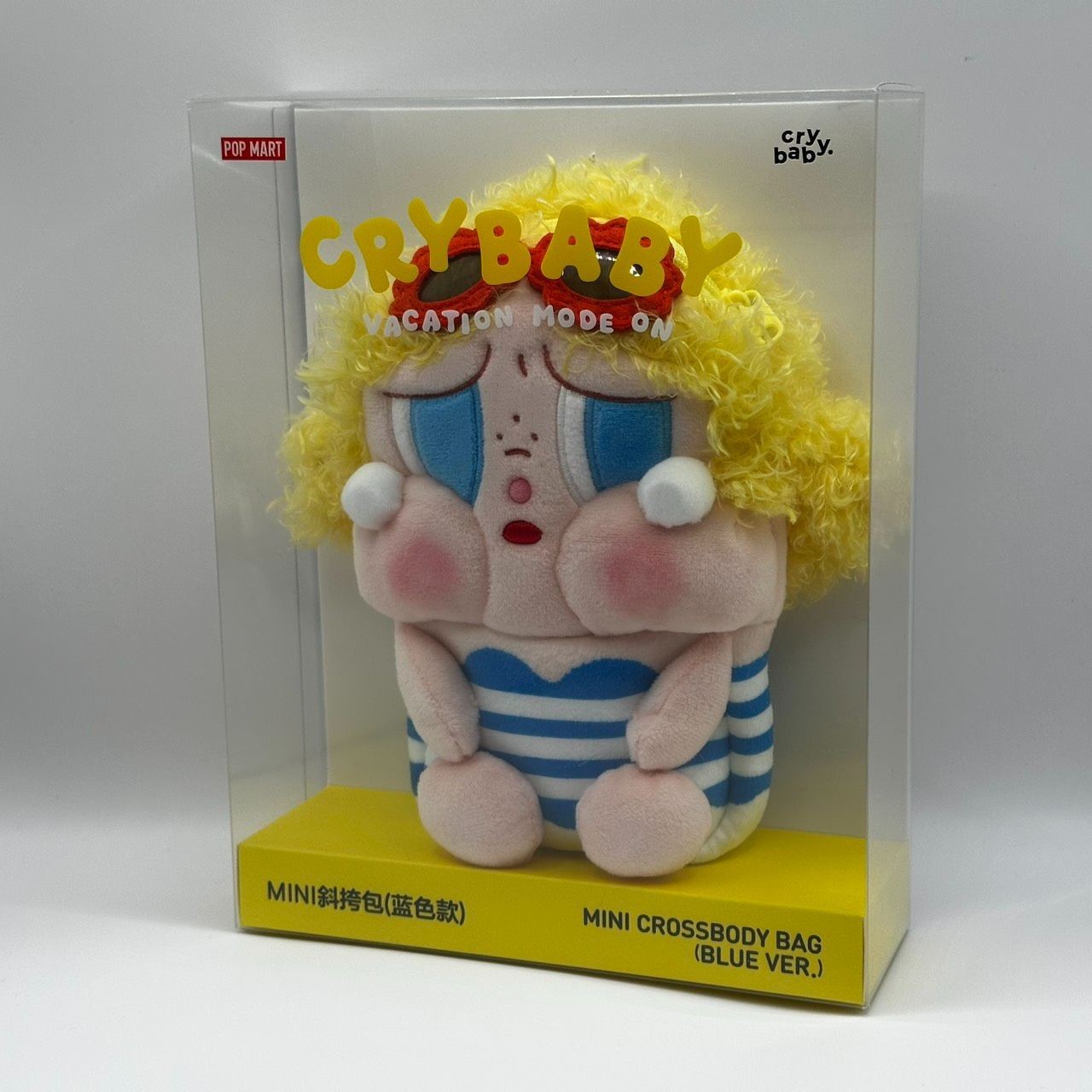 Crybaby Vacation Mode On Series Mini Crossbody Bag Blue Popmart