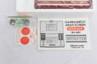 Nintendo Game & Watch Black Jack BJ-60 Multi Screen 1985 New | eBay