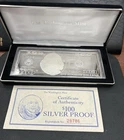 Washington Mint 1996 $100 Silver Proof 4oz Reg 28786 Certificate of Authenticity