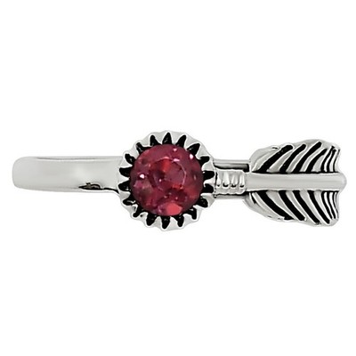 Natural Purple Garnet - Madagascar 925 Sterling Silver Ring s.6 Jewelry R-1042
