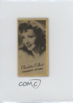 1937-41 Peerless Cloudy Studio Name in Script Claudette Colbert 19kc