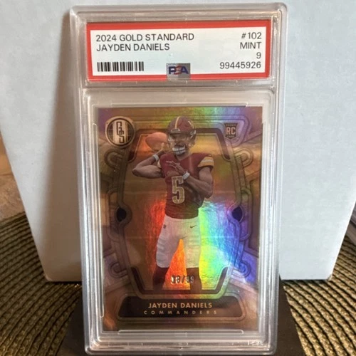 Panini Gold Standard Rookies Jayden Daniels #102 Commanders Rookie /99 PSA 9