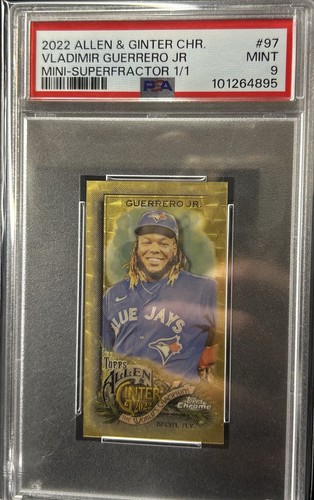 2022 Topps Allen & Ginter Chrome Vladimir Guerrero Jr. #97 Mini SuperFractor 1/1