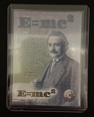 2025 Cardsmiths Space: Cold Foil   Albert Einstein       E = mc2 Worm Hole