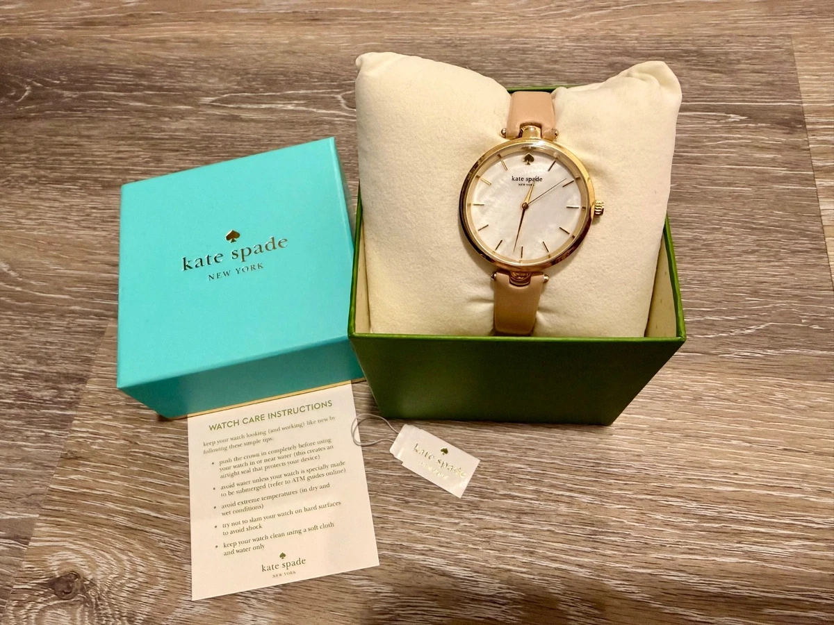 Kate Spade New without tag, White Blue Leather Strap Watch, needs battery Kate Spade New York Womens Park Row Watch, White Dial, Zebra  main image 3