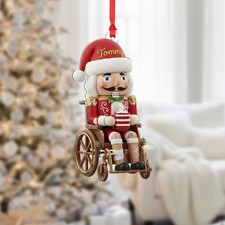 Personalized Nutcracker Wheelchair Ornament Disability Awareness Gift