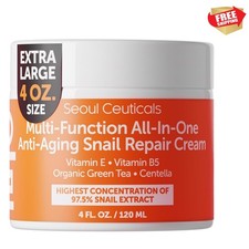 Large 4oz 97.5 Snail Mucin Moisturizer Cream Korean Skin Care Day  Night Sn...
