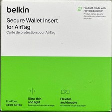 Belkin AirTag Secure Wallet Insert   Slim Credit Card Holder Case for Apple AirT