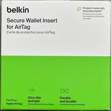 Belkin AirTag Secure Wallet Insert – Slim Credit Card Holder Case for Apple AirT
