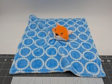 Hudson Bay HB Fox Lovey Blue Security Blanket Stuffed Animal Toy