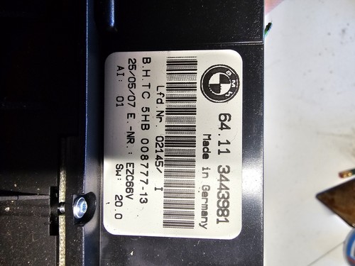 04-10 BMW X3 A/C HEATER TEMPERATURE CLIMATE CONTROL 64.11 3443981 - Picture 8 of 8