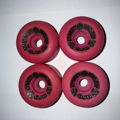Santa Cruz OJ II Street Razor Skateboard Wheels NOS Original Vintage Pink 63mm