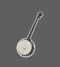 Banjo Sticker Music Folk Country Bluegrass Mountains Waterproof NEW