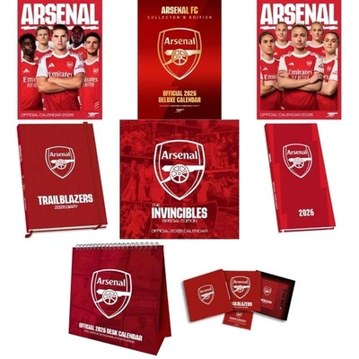 2026 Calendar 2026 Diary Arsenal FC Gunners Football Fan Gift Official Product
