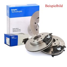 DELPHI Bremsscheiben belüftet hinten Ø350 + Bremsbeläge für Audi Q7 Q8 A8 VW 4M