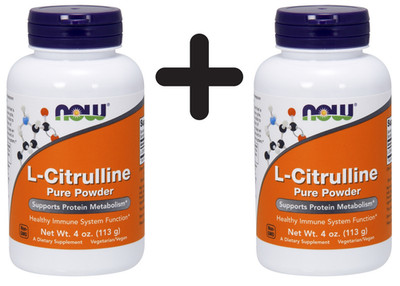 2 x NOW Foods L-Citrulline, 100% Pure Powder - 113g (194,65 EUR/kg)