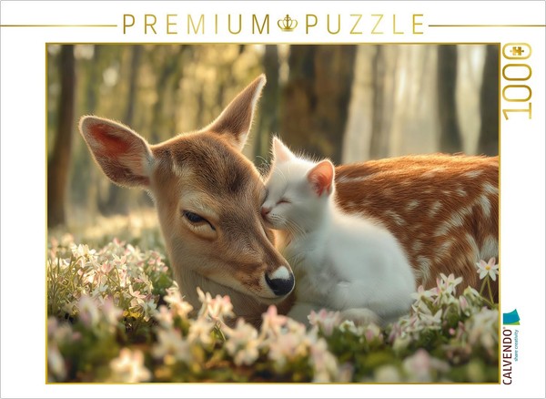 Puzzle Calvendo Une Douce Rencontre Dans La ForêT EnchantéE | 1000 PièCes, Forma-image