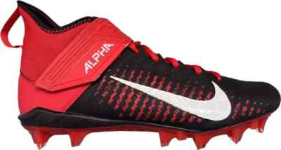 Nike Alpha Menace Pro 2 Mid (Size 15) BV3945-600 Black/Red Men's