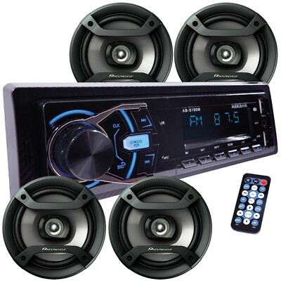 4x Pioneer SP165  6.5'' Speakers+200W Digital Receiver Bluetooth /USB/FM / MP3
